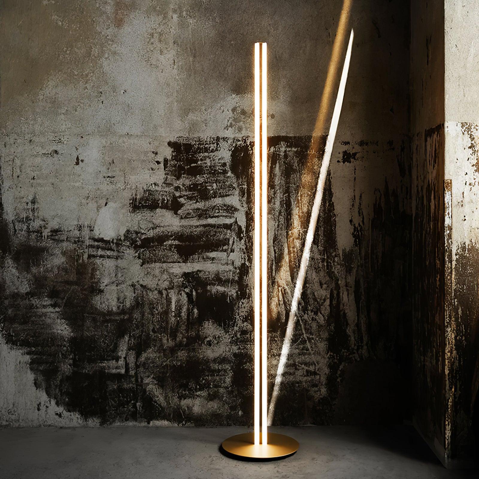 Modern Architectural LED Torchiere Floor Lamp with Minimalist Grid Design
