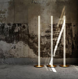 Modern Architectural LED Torchiere Floor Lamp with Minimalist Grid Design