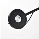 Precision Movement Adjustable LED Floor Lamp Modern Ambient Standing Light in Black and Red