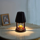 Modern Coral Ice Cream Accent Table Lamp Sculptural Flocking Resin Lighting