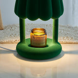 Modern Coral Ice Cream Accent Table Lamp Sculptural Flocking Resin Lighting