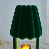 Modern Coral Ice Cream Accent Table Lamp Sculptural Flocking Resin Lighting