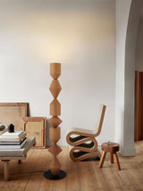 Modern Costantina Geometric Tower Floor Lamp with Diamond LED Segments