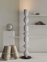 Modern Costantina Geometric Tower Floor Lamp with Diamond LED Segments