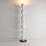 Modern Costantina Geometric Tower Floor Lamp with Diamond LED Segments