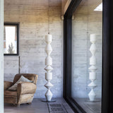 Modern Costantina Geometric Tower Floor Lamp with Diamond LED Segments