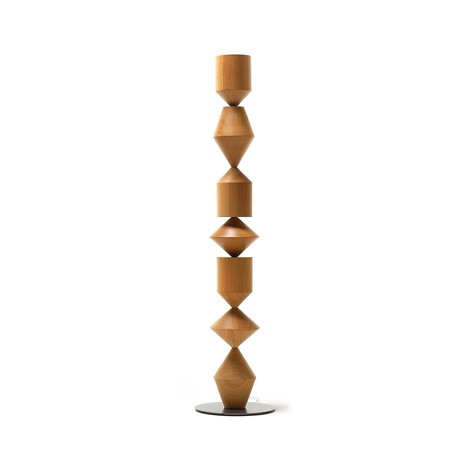 Modern Costantina Geometric Tower Floor Lamp with Diamond LED Segments