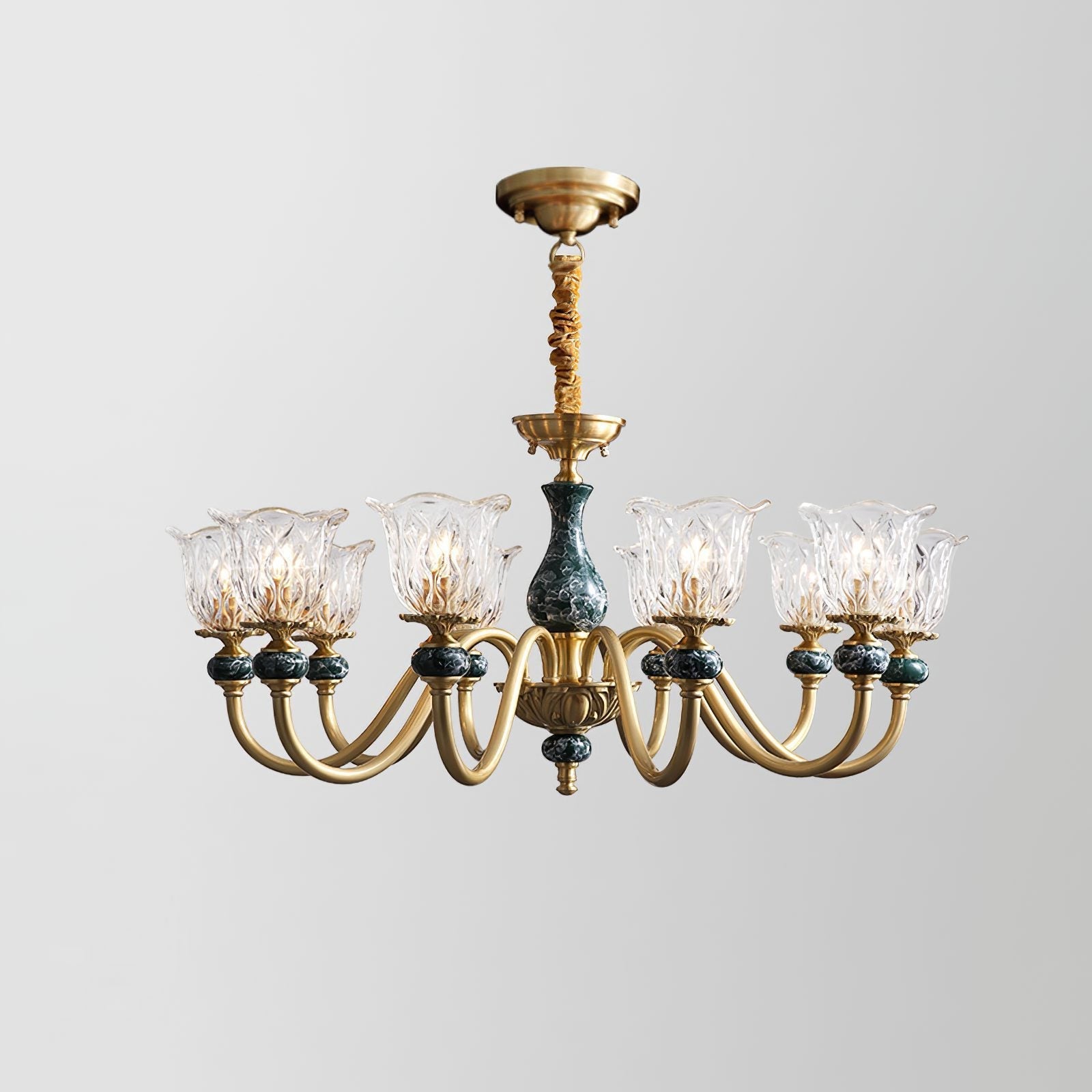 vintage-green-ceramic-and-brass-chandelier-luxury-copper-pendant-ceiling-light