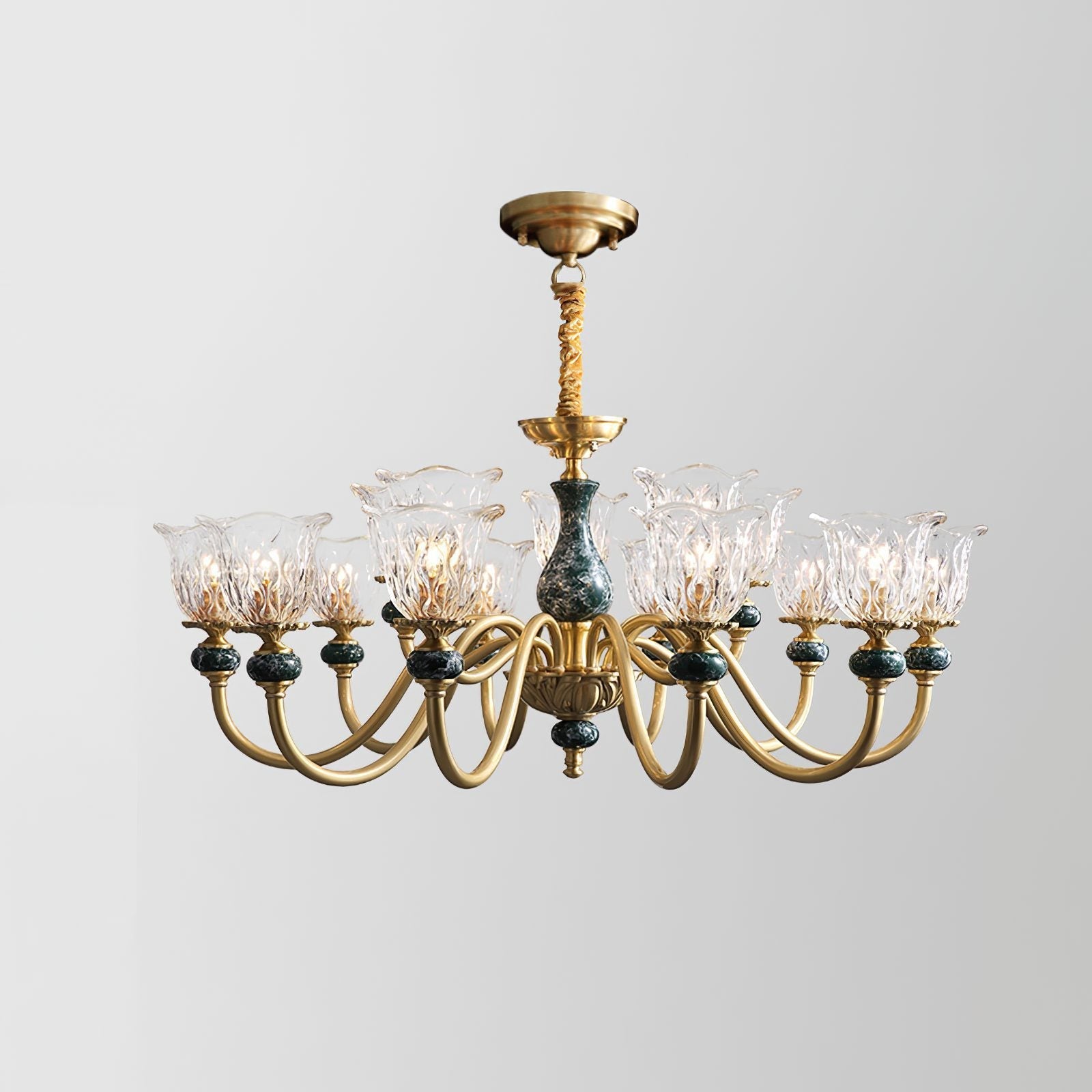 vintage-green-ceramic-and-brass-chandelier-luxury-copper-pendant-ceiling-light