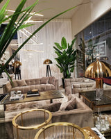 mid-century-modern-tripod-floor-lamp-with-dome-gold-metal-shade-and-black-legs