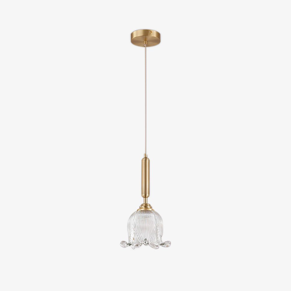 modern-brass-floral-pendant-light-with-clear-crystal-glass-shade-for-dining-areas