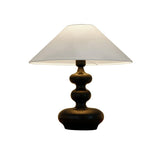 Modern Creative Gourd Table Lamp Ash Wood Nightstand Light for Bedroom and Living Room