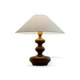 Modern Creative Gourd Table Lamp Ash Wood Nightstand Light for Bedroom and Living Room