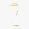 Mid Century Modern Pleated Shade Floor Lamp Retro Elegant Standing Light for Living Room