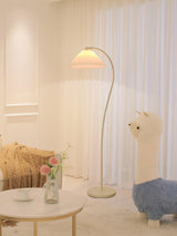 Mid Century Modern Pleated Shade Floor Lamp Retro Elegant Standing Light for Living Room