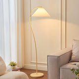 Mid Century Modern Pleated Shade Floor Lamp Retro Elegant Standing Light for Living Room