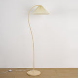 Mid Century Modern Pleated Shade Floor Lamp Retro Elegant Standing Light for Living Room