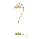 Mid Century Modern Pleated Shade Floor Lamp Retro Elegant Standing Light for Living Room