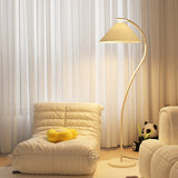 Mid Century Modern Pleated Shade Floor Lamp Retro Elegant Standing Light for Living Room