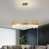 luxury-crown-design-glass-crystal-pendant-light-gold-finish-integrated-led-chandelier