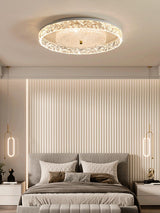 Modern Round Crystal Embedded LED Ceiling Light Flush Mount Fixture