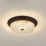 modern-walnut-wood-grain-crystal-glass-dome-led-ceiling-light-for-living-room