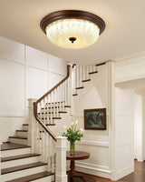 modern-walnut-wood-grain-crystal-glass-dome-led-ceiling-light-for-living-room