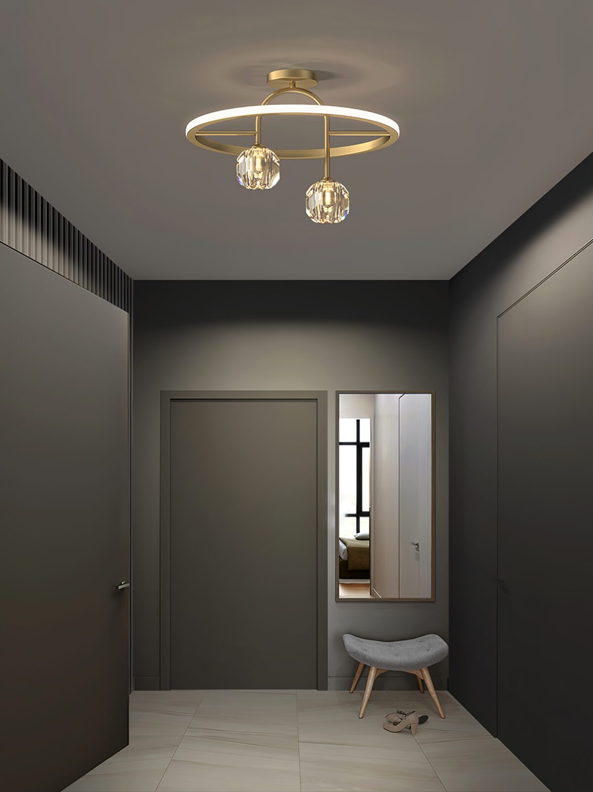 modern-crystal-u-shaped-flush-mount-ceiling-light-in-gold-with-integrated-led