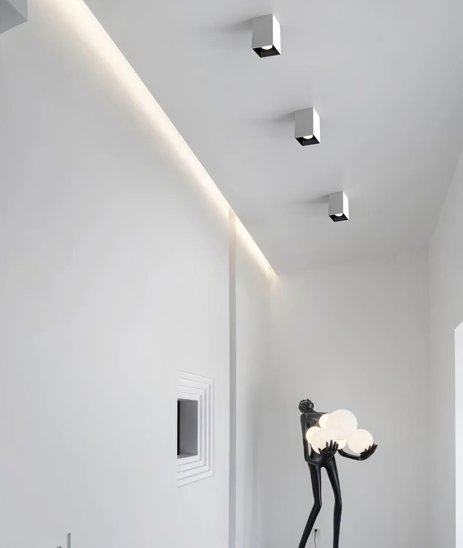 Square Cube LED Ceiling Spotlight for Modern Commercial and Residential Spaces