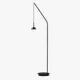Cupolina Modern Dome Standing Floor Lamp with Minimalist Curved Black Metal Body