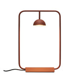 Modern Minimalist Cupolina Dome Table Lamp with Curved Metal Body for Reading and Office