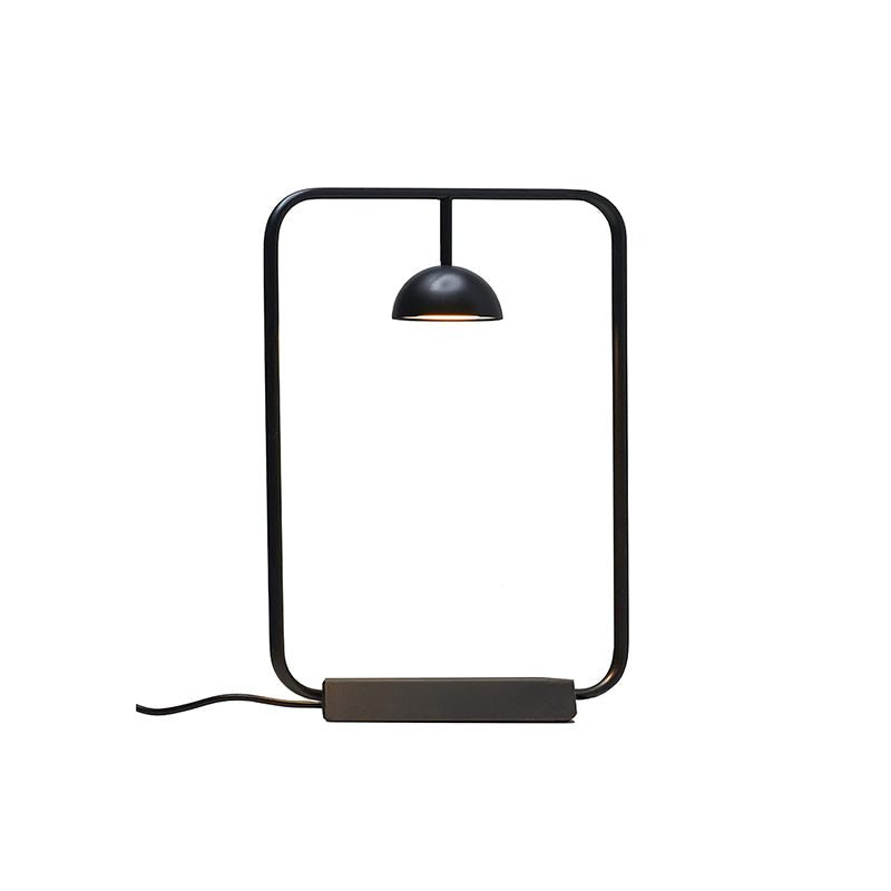 Modern Minimalist Cupolina Dome Table Lamp with Curved Metal Body for Reading and Office