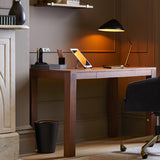 Modern Curvilinear Mid Century Table Lamp with Tilting Shell Shade for Desk and Nightstand