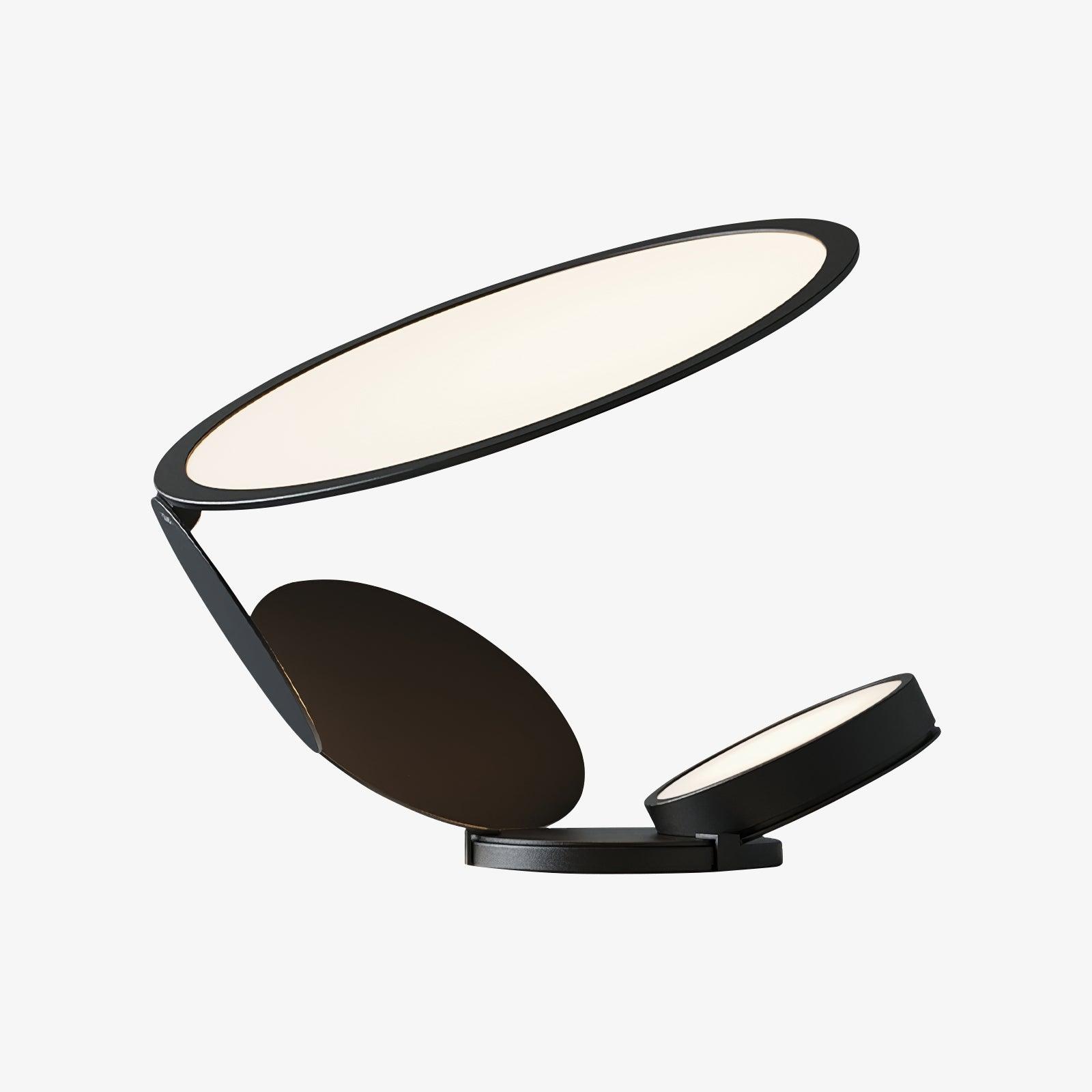 Modern Geometric Cut Adjustable Table Lamp with Integrated LED Lighting
