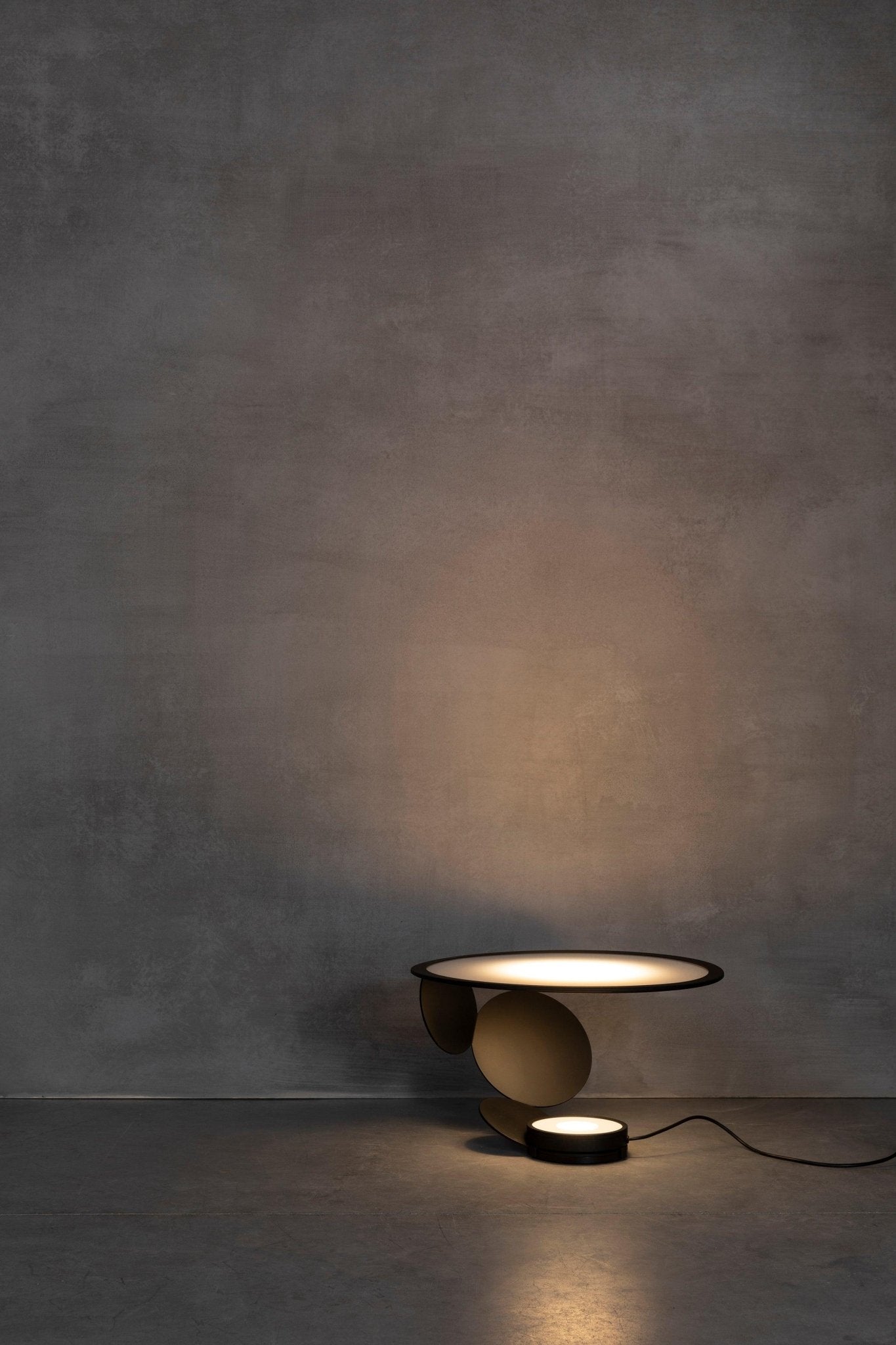 Modern Geometric Cut Adjustable Table Lamp with Integrated LED Lighting