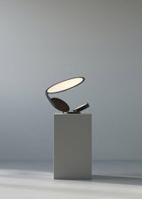 Modern Geometric Cut Adjustable Table Lamp with Integrated LED Lighting