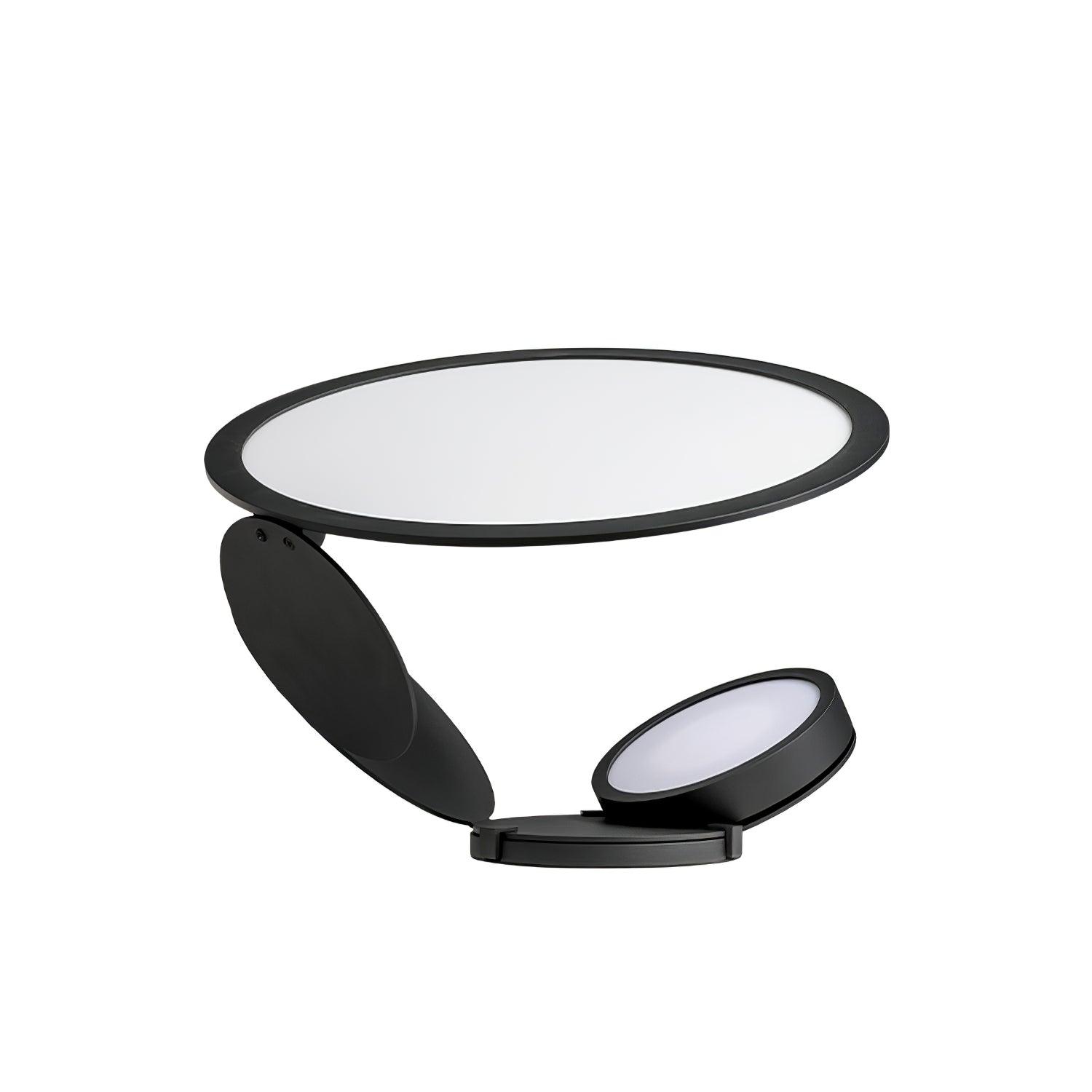 Modern Geometric Cut Adjustable Table Lamp with Integrated LED Lighting