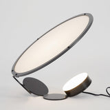 Modern Geometric Cut Adjustable Table Lamp with Integrated LED Lighting