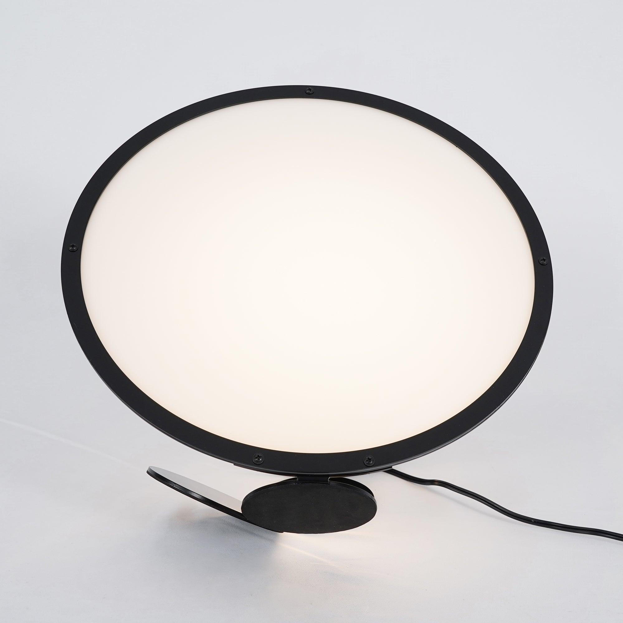 Modern Geometric Cut Adjustable Table Lamp with Integrated LED Lighting
