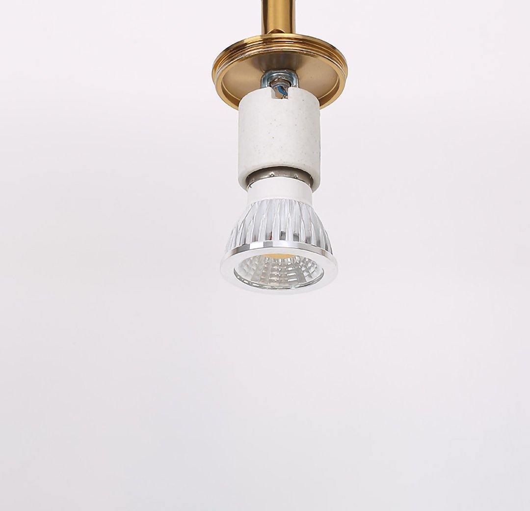 Rotatable Brass Cylinder Spotlight Flush Mount Ceiling Light for Modern Interiors