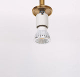 Rotatable Brass Cylinder Spotlight Flush Mount Ceiling Light for Modern Interiors
