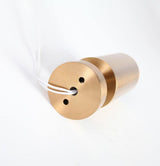 Rotatable Brass Cylinder Spotlight Flush Mount Ceiling Light for Modern Interiors