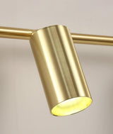 Rotatable Brass Cylinder Spotlight Flush Mount Ceiling Light for Modern Interiors