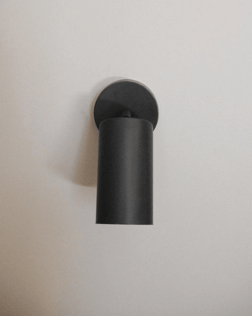 Rotatable Brass Cylinder Spotlight Flush Mount Ceiling Light for Modern Interiors