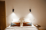 Rotatable Brass Cylinder Spotlight Flush Mount Ceiling Light for Modern Interiors