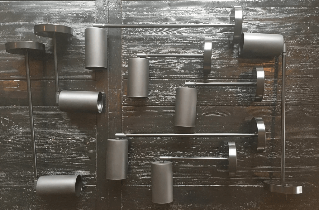 Rotatable Brass Cylinder Spotlight Flush Mount Ceiling Light for Modern Interiors