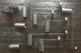 Rotatable Brass Cylinder Spotlight Flush Mount Ceiling Light for Modern Interiors