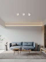 Modern Ember Recessed LED Ceiling Downlight Fixture Set of 2 for Living Room and Kitchen