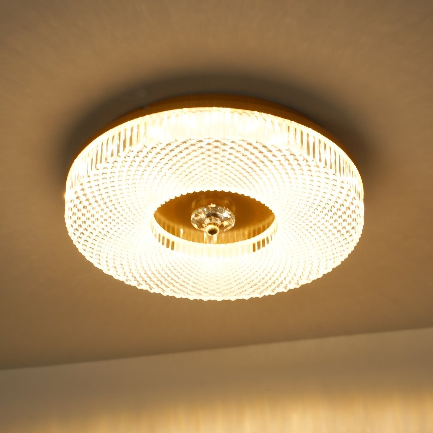 Ayla Round LED Flush Mount Ceiling Light Modern Low Profile Metal and Acrylic Fixture for Bedroom Hallway