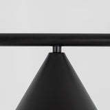 Minimalist Torchiere Floor Lamp with Rotating Cone Shade and Solid Marble Base